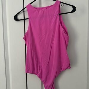 SKIMS Vibrant Pink Woman’s thong Bodysuit